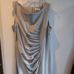 Calvin Klein Light Grey ladies sleeveless dress 14